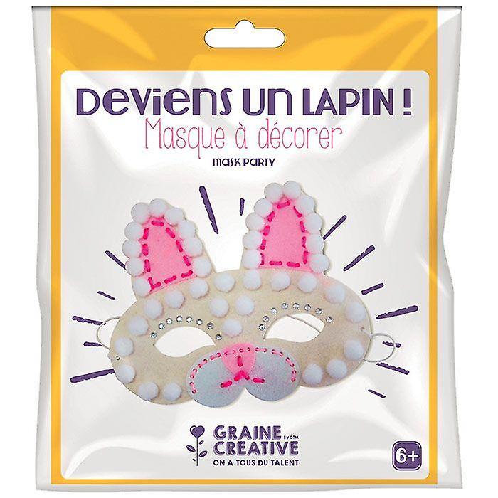 Felt mask kit to decorate - Rabbit