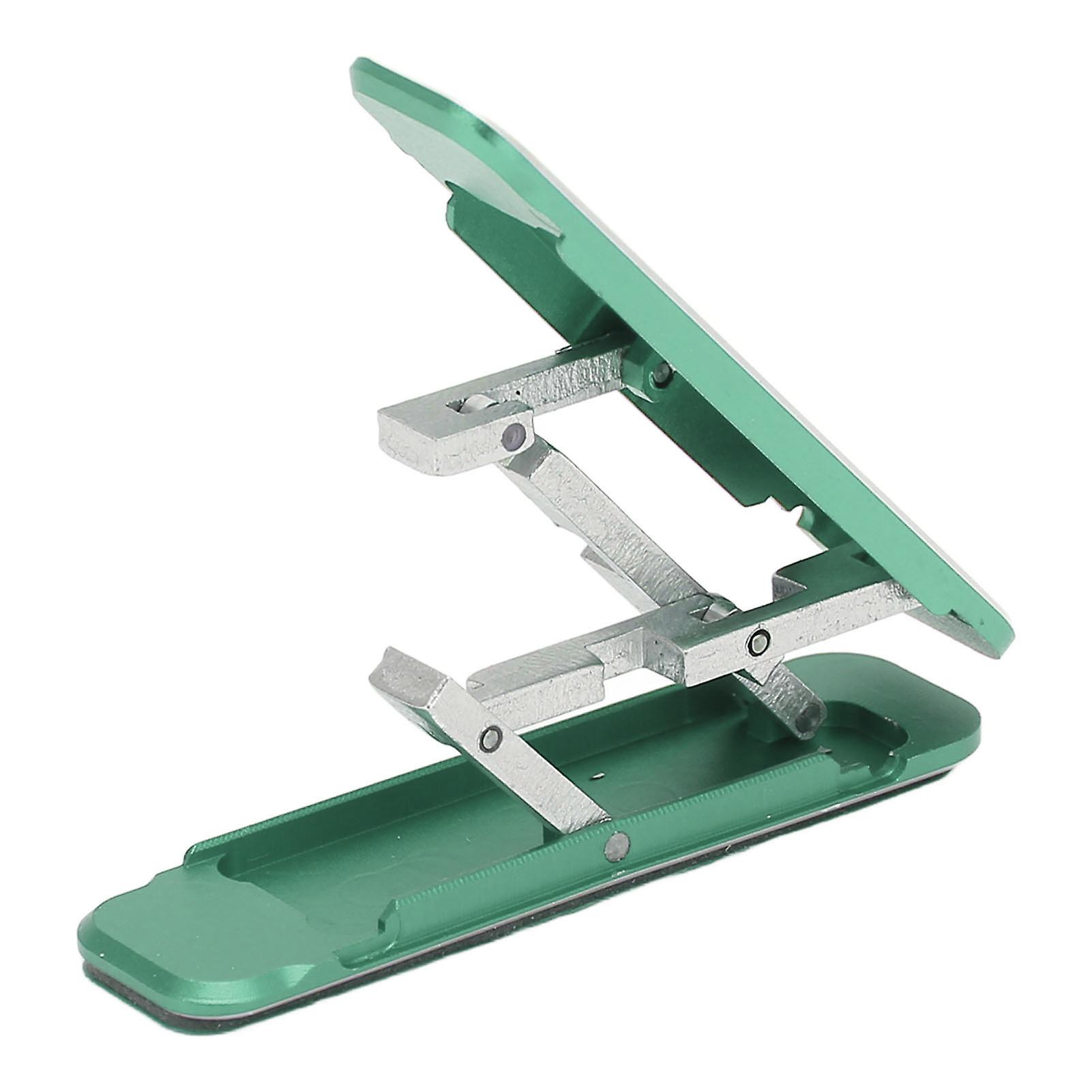 Green Multi Angle Folding Phone Stand: Space-Saving, Durable Holder for 4-8" Smartphones
