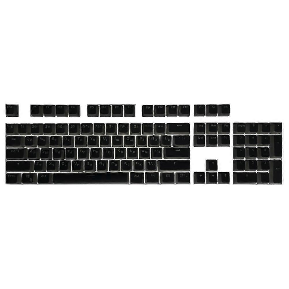 108Pcs Stylish Backlight Keycaps Replacement in Russian for Mechanical Keyboard