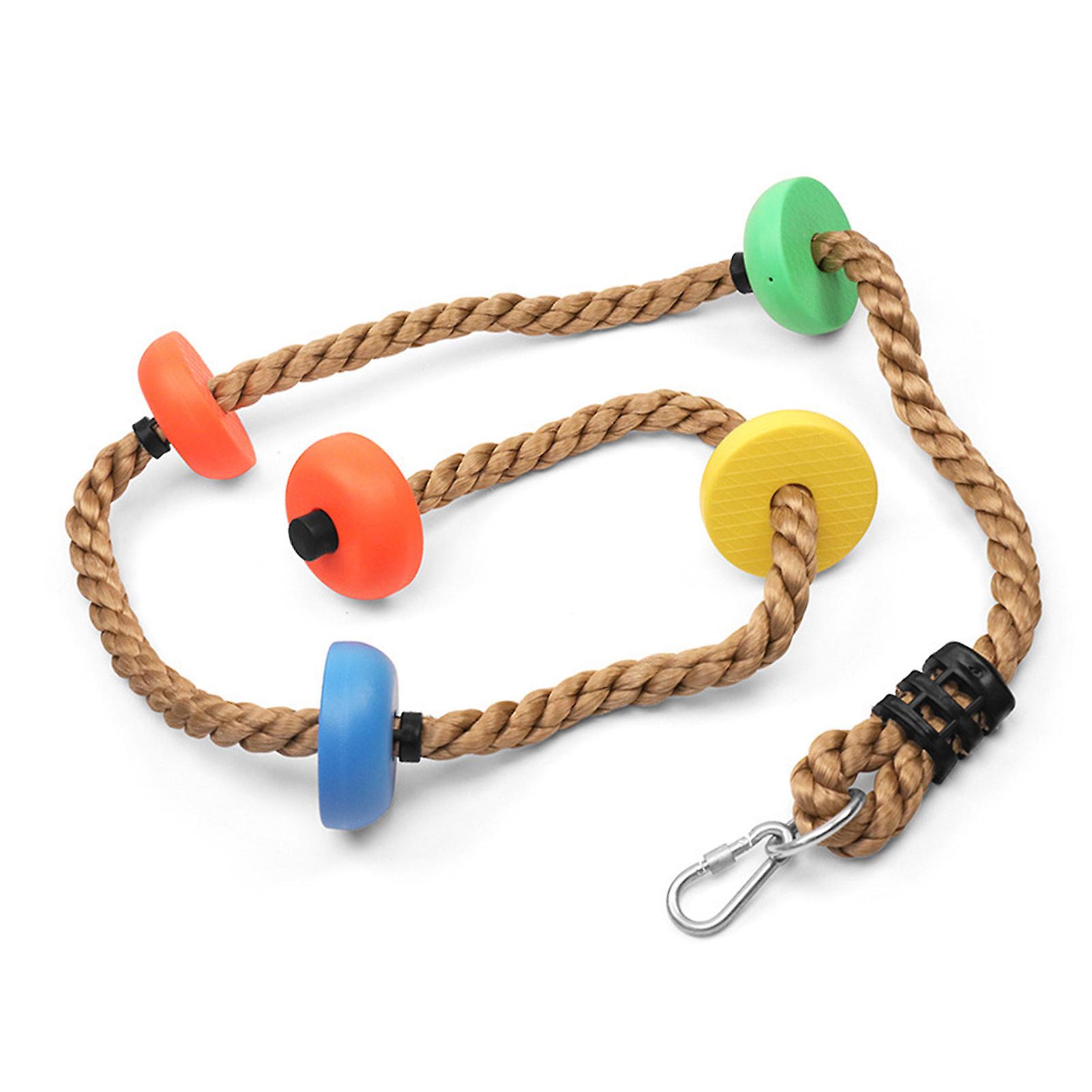 2m Disc Swing with Hook, Plastic Platform, Climbing Swing for Kids, Balconies, Yards, Outdoor