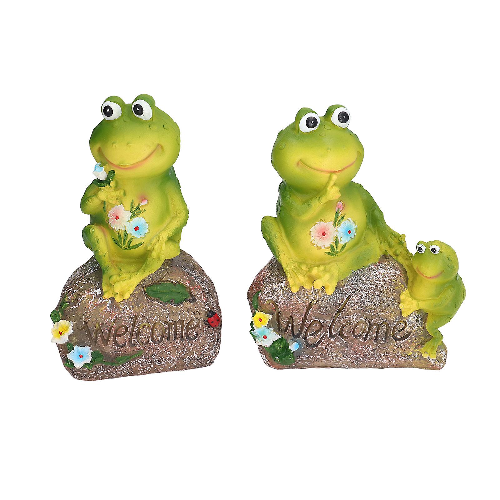 Adorable Resin Frog Statue - Perfect for Indoor or Outdoor Decor