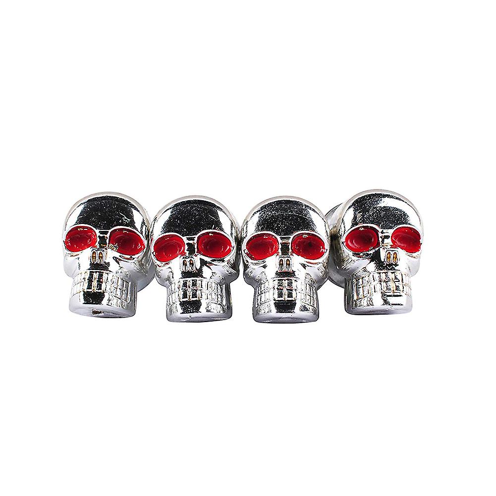 Set of 4 3D Skeleton Motorcycle License Plate Mounting Screws
