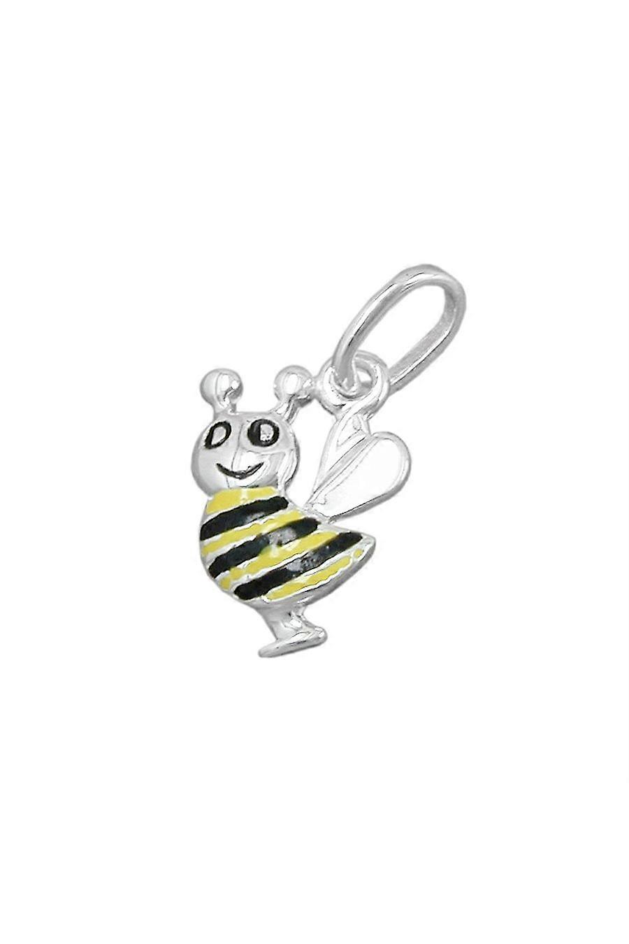 Pendant Bee Yellow-black Silver 925 - Gl91075