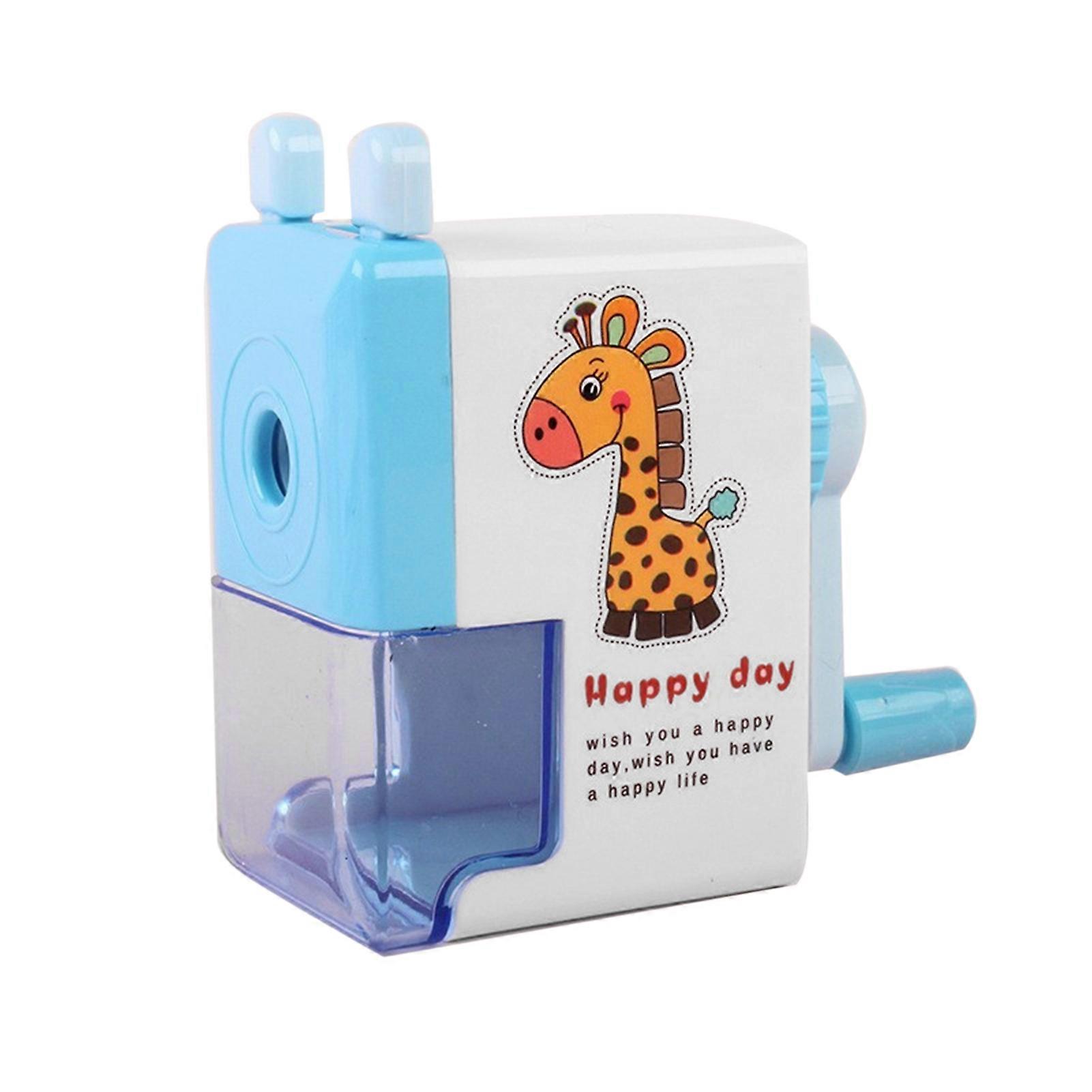 Pencil Sharpener Mini Cute Hand Cranked Pencil Sharpener for Primary Secondary School StudentsGiraffe