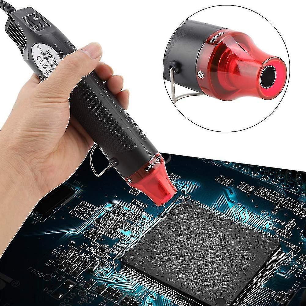 ميني بندقية حرارية، ميني المحمولة بندقية الحرارة ل دي النقش يتقلص التفاف الطلاء تجفيف 300W متعددة func