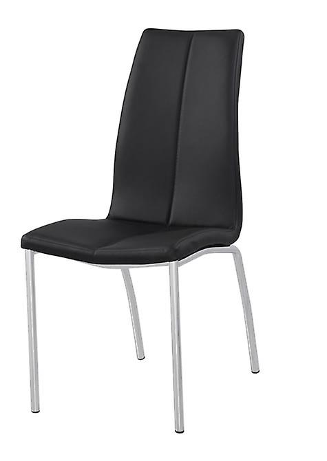 Nirvana Chair Faux Leather Chrome