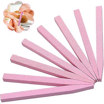 8 Pack Nail Pumice Stick Stones per Home Salon Strumenti di lucidatura per unghie Rosa