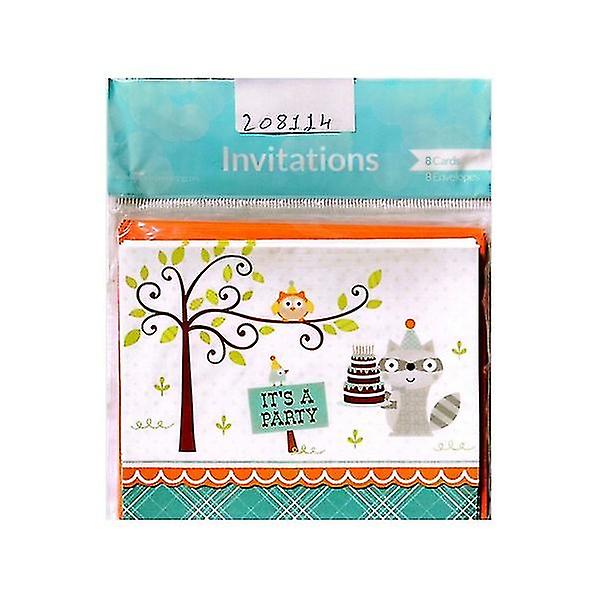 Creative Party It's A Party Woodland Invitations (Pack of 8)
