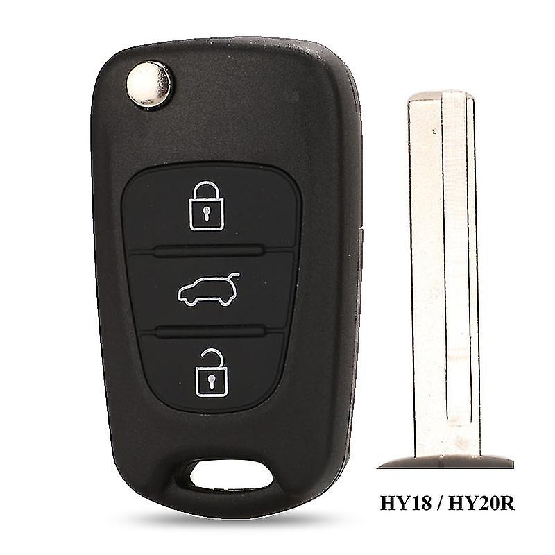 10pcs Remote Flip Key Shell For Hyundai I20 I30 Ix35 I35 Avante Solaris Elantra Verna 3 Button Car F