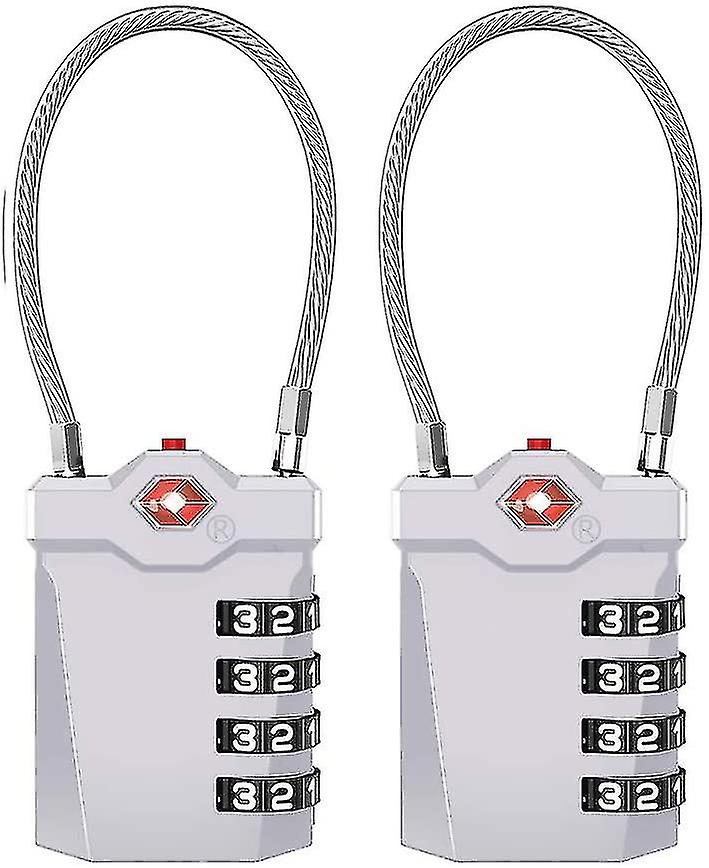 Tsa Locks 2 Pieces. Tsa Luggage Lock 4 Digits. Combination Lock Suitcase. Cable