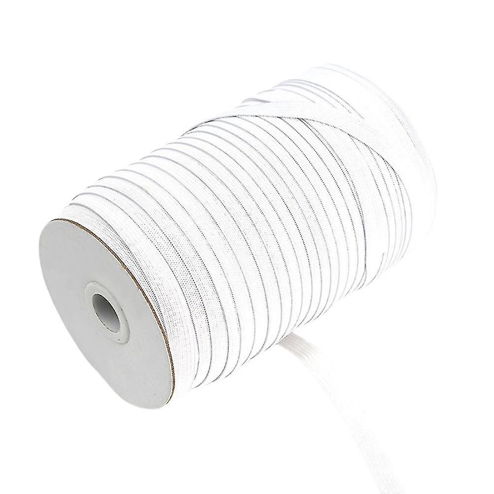 White Diy Springy Stretch Knitting Sewing Elastic Spool Cord Elastic Bs Dt2534