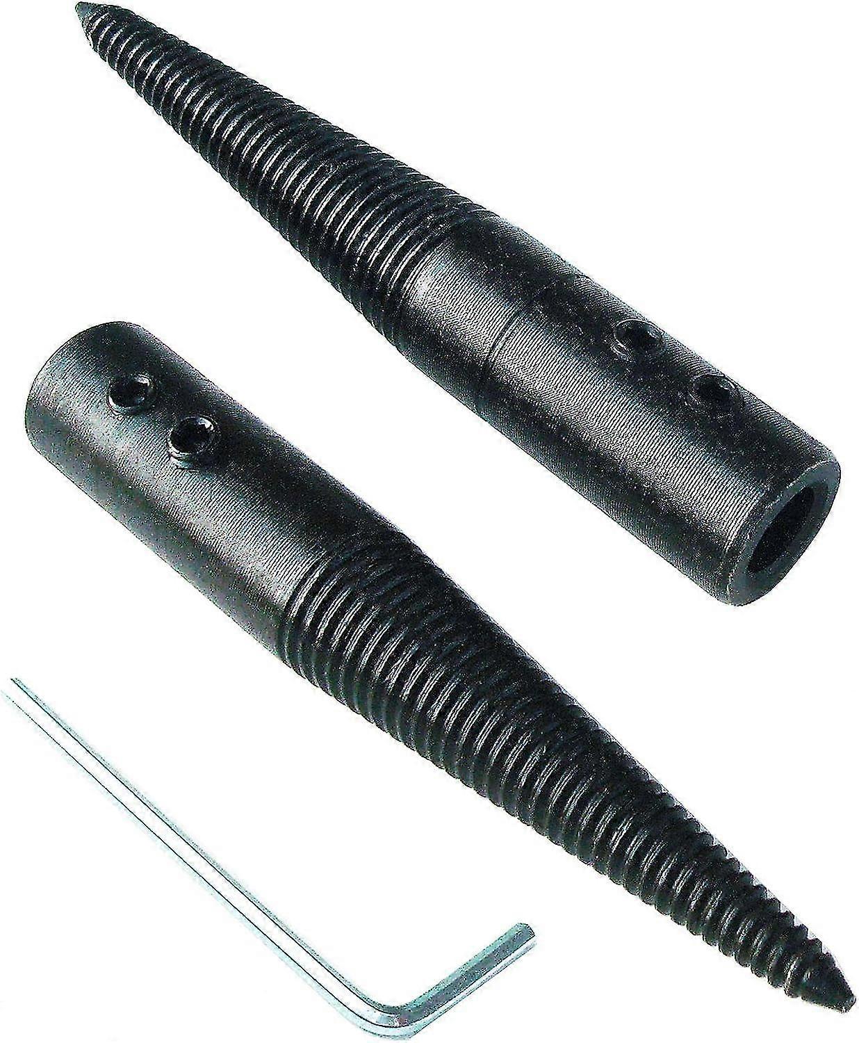 Threaded Taper Spindle Adapter for Bench Grinding Wheel Polishing Wheel with Left and Right, Pack of 2 Pieces