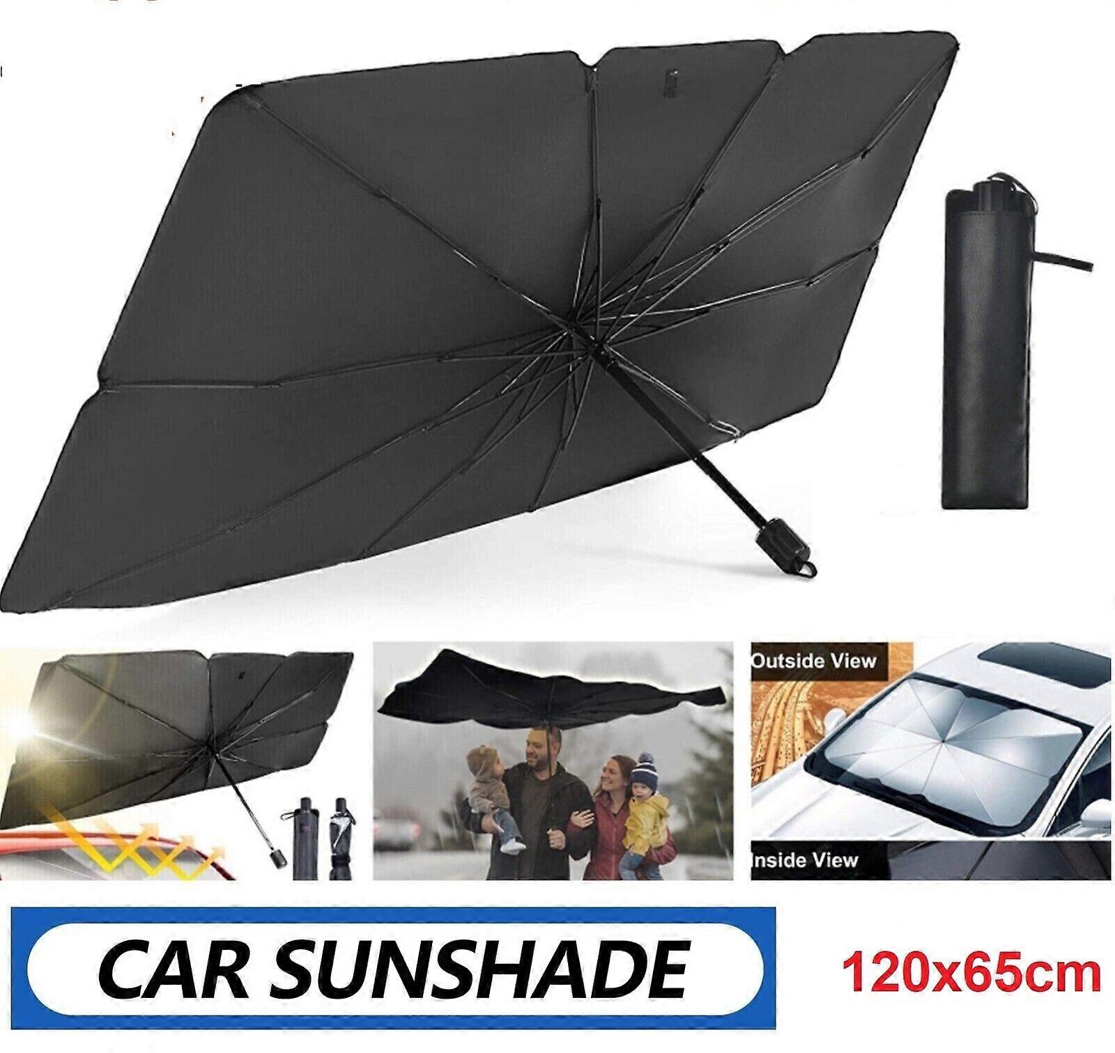 Foldable Car Windshield Sunshade Front Window Cover Visor Sun Shade Umbrella UK w12443557