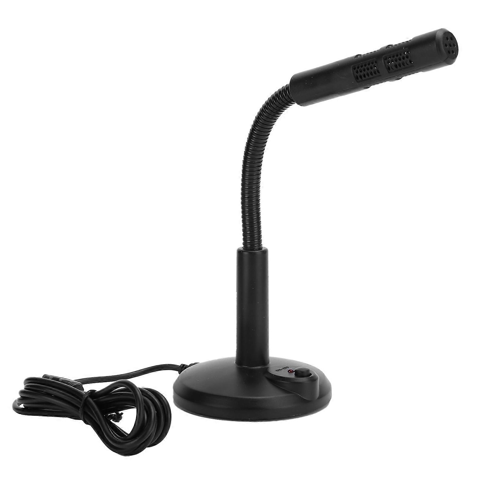 USB Microphone Adjustable Hose Desktop Computer PC Live Broadcast Business Office GameM?309