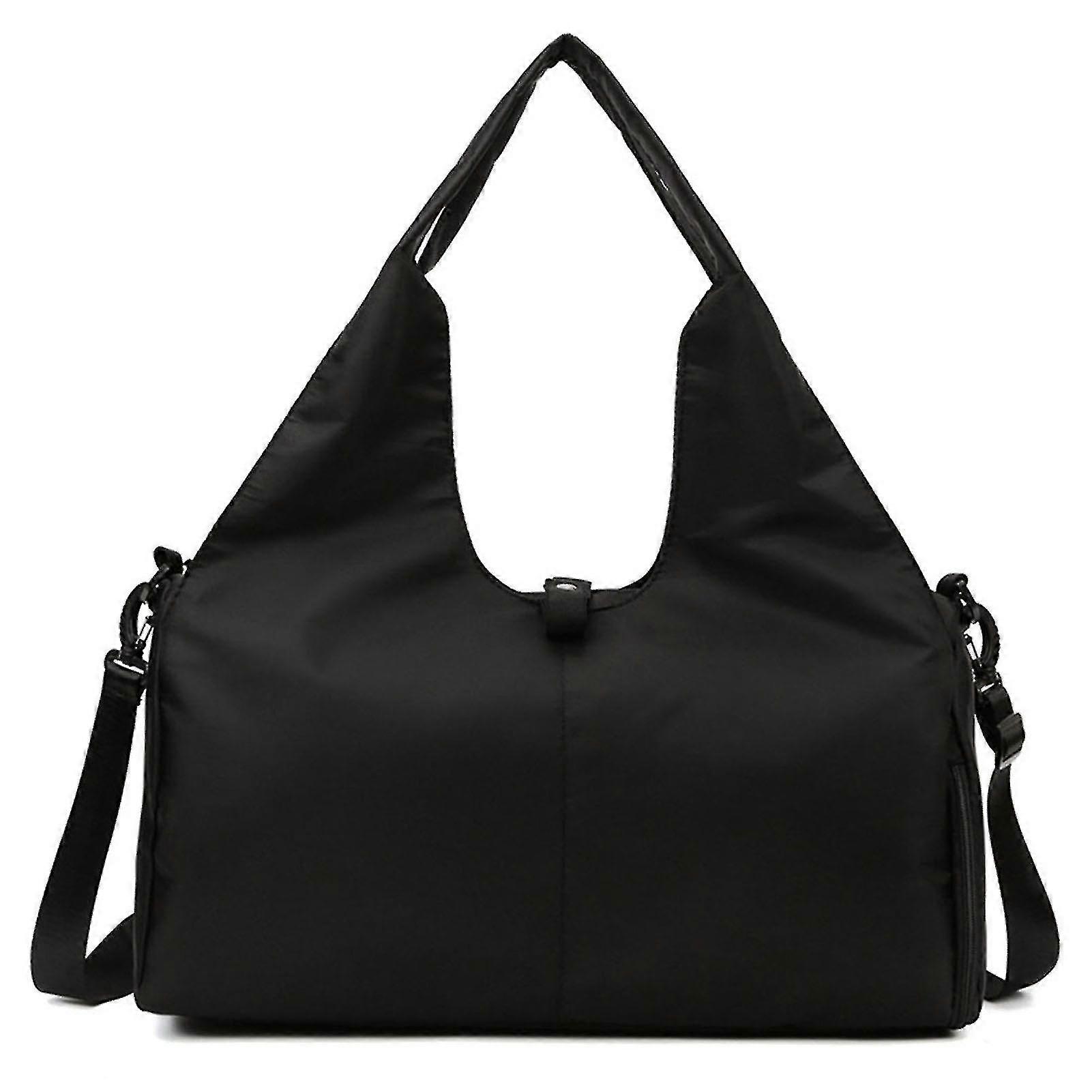 Wet Dry Separation Solid-color Gym Bag Portable Commute Shopping Travel Bag For Fitness Sport Gym