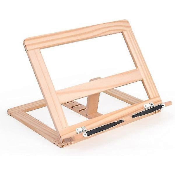 Adjustable wooden bookcase Cookbook holder Reading table