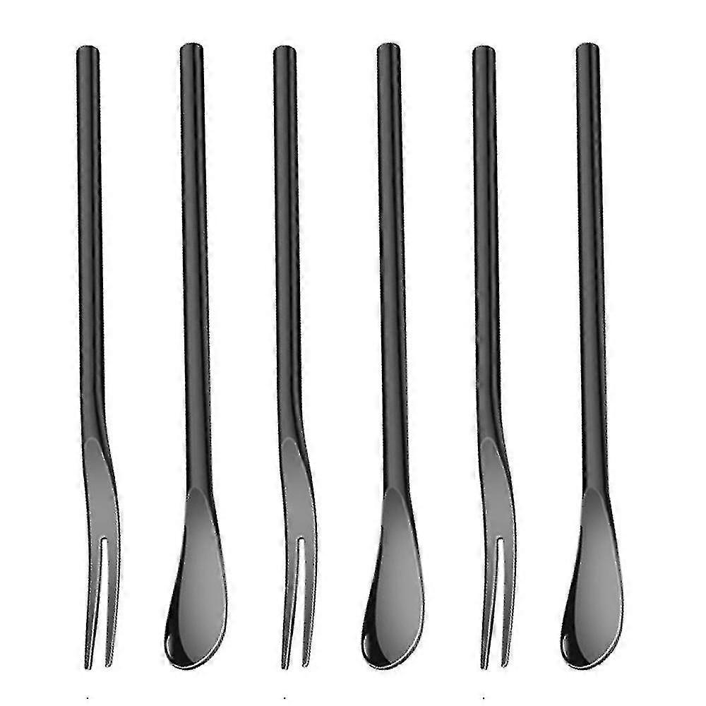 6-piece Stainless Steel,modern Muticolorful Flatware Forks