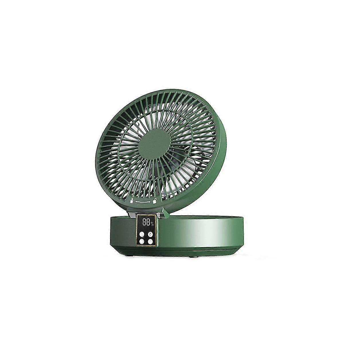 Remote Control Wireless Circulating Air Cooling Fan With Led Light Folding Electric Wall-mounted Fa