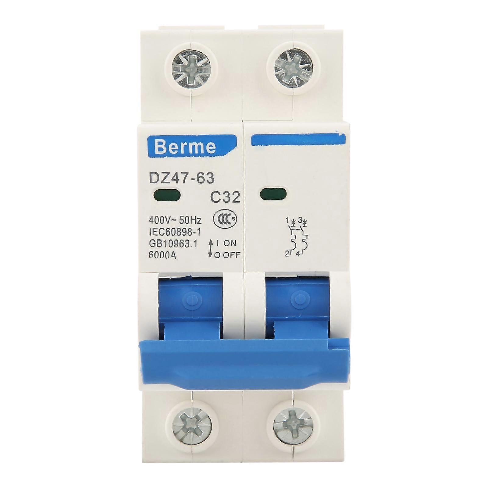 DZ4763 2Pole 32A Miniature Current Circuit Breaker 220/380V