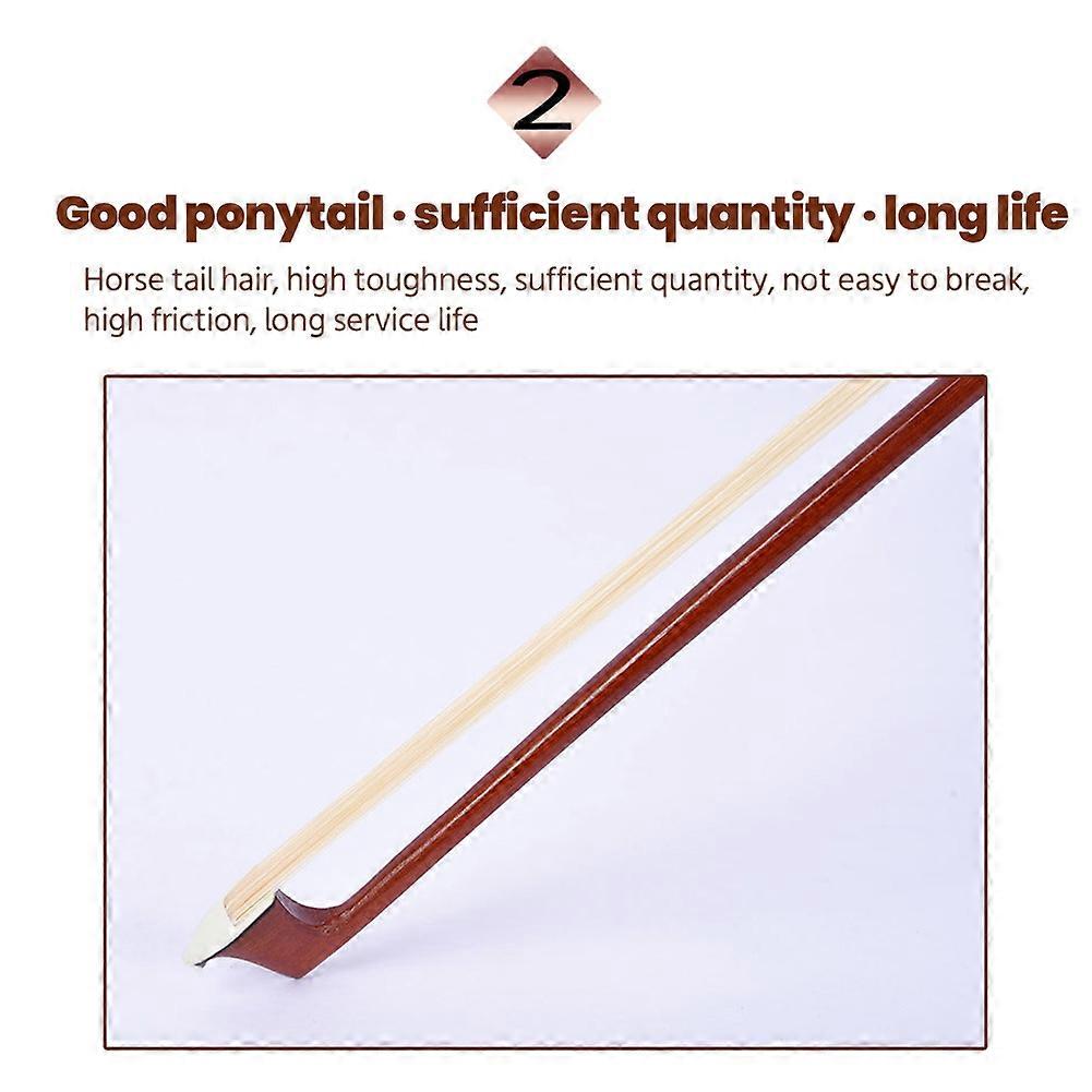 Professional 4/4 Brazilwood Violin Bow Playing Durable Violin Bow ...