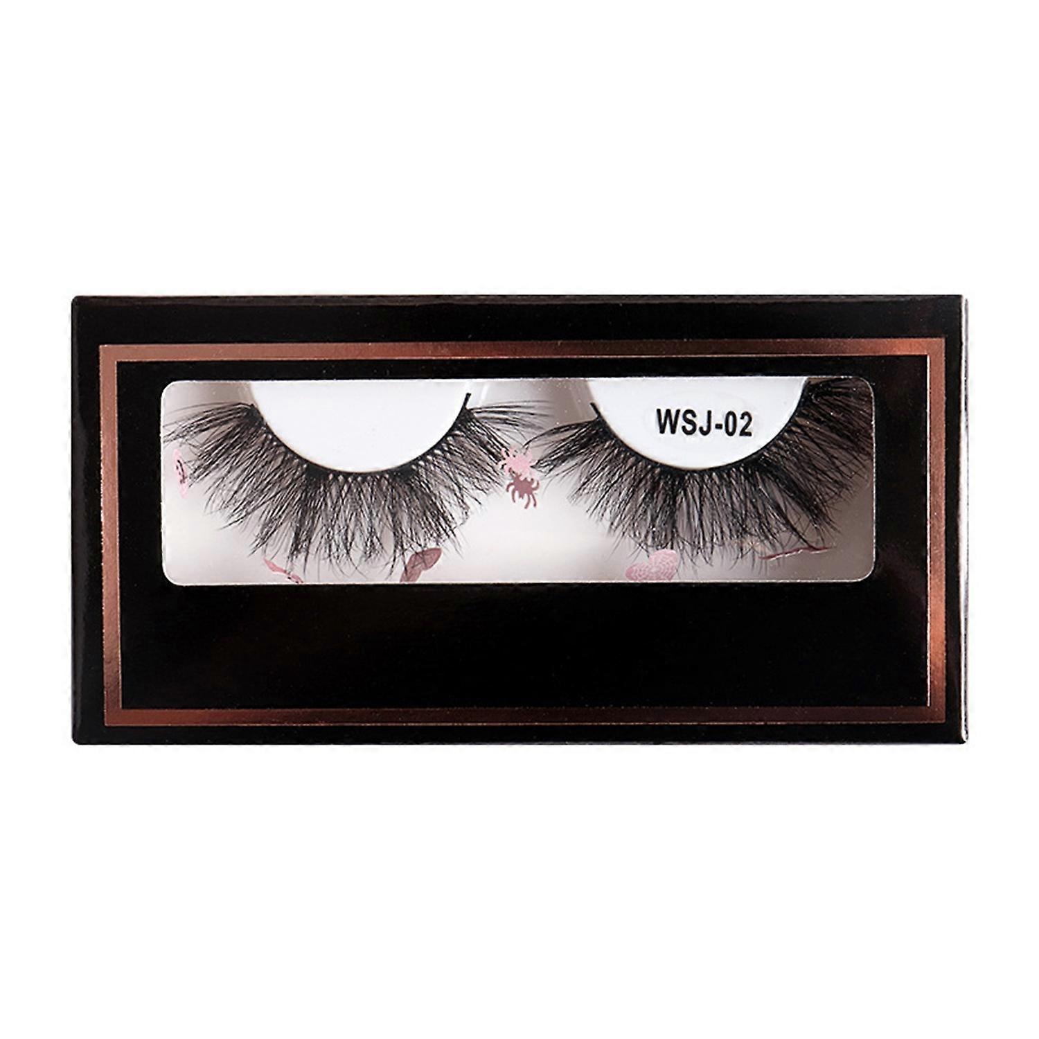 1 Set 3D Fake Eyelashes Soft Fluffy Faux Mink Eyelash Natural Look Eyelashes Extension Artificial