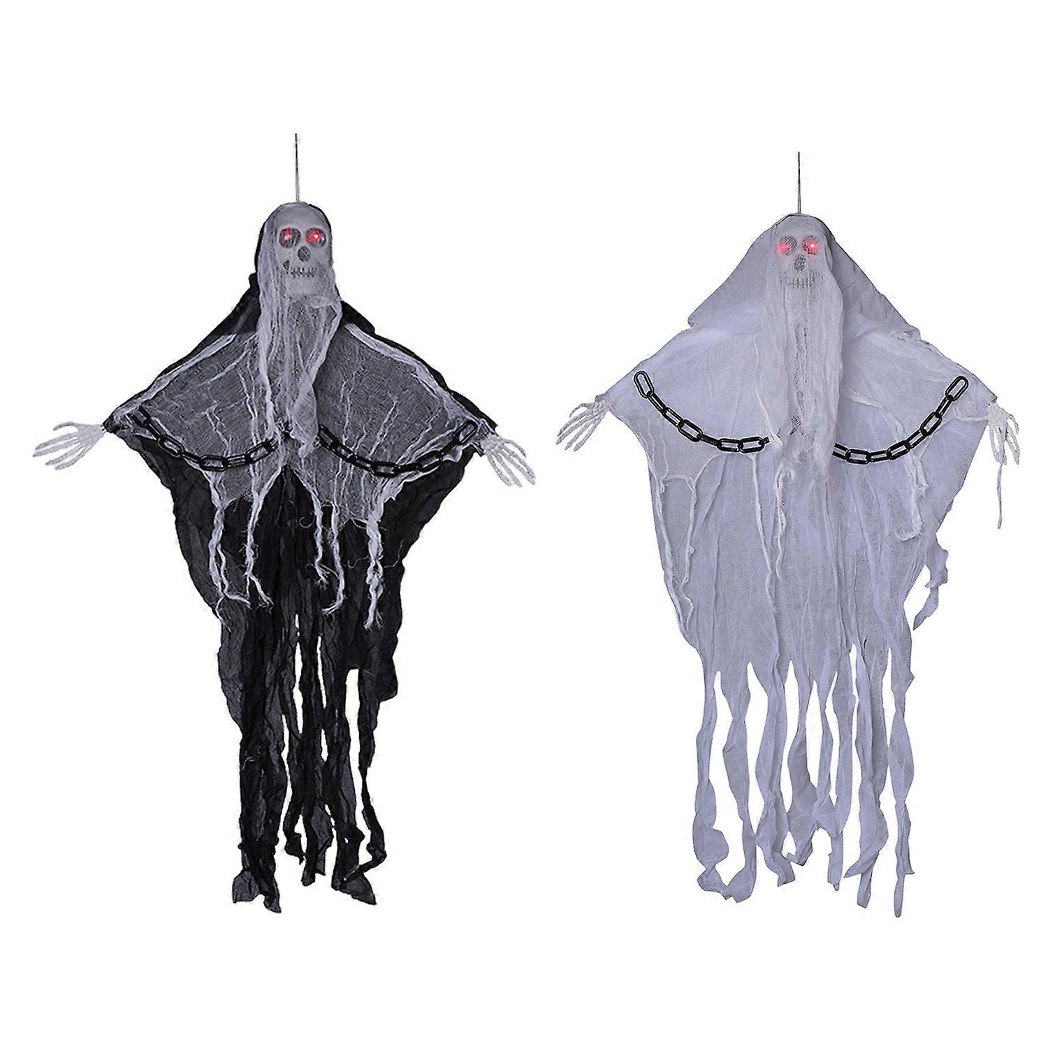 Halloween Hanging Ghost Terror Skull Ghost Pendant Haunted House Skeleton Decoration for Cemetery