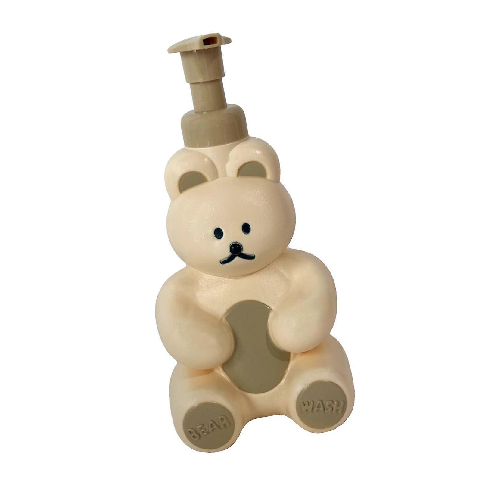 Foam Pump Bottle Large Capacity Cute Bear Shape for Foaming Soap Facial Wash Body Wash Hand Soap