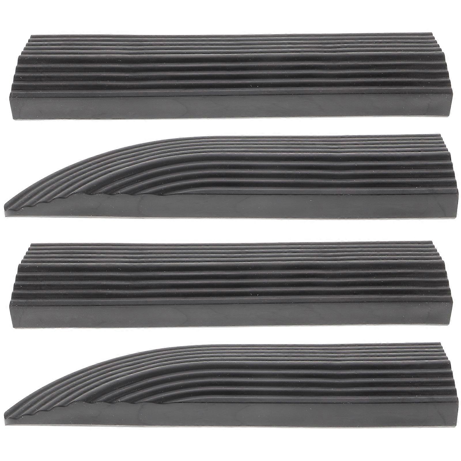 4Pcs Rubber Threshold Ramp Entry Rubber Ramp Household Slope Ramp for Sweeping Robot
