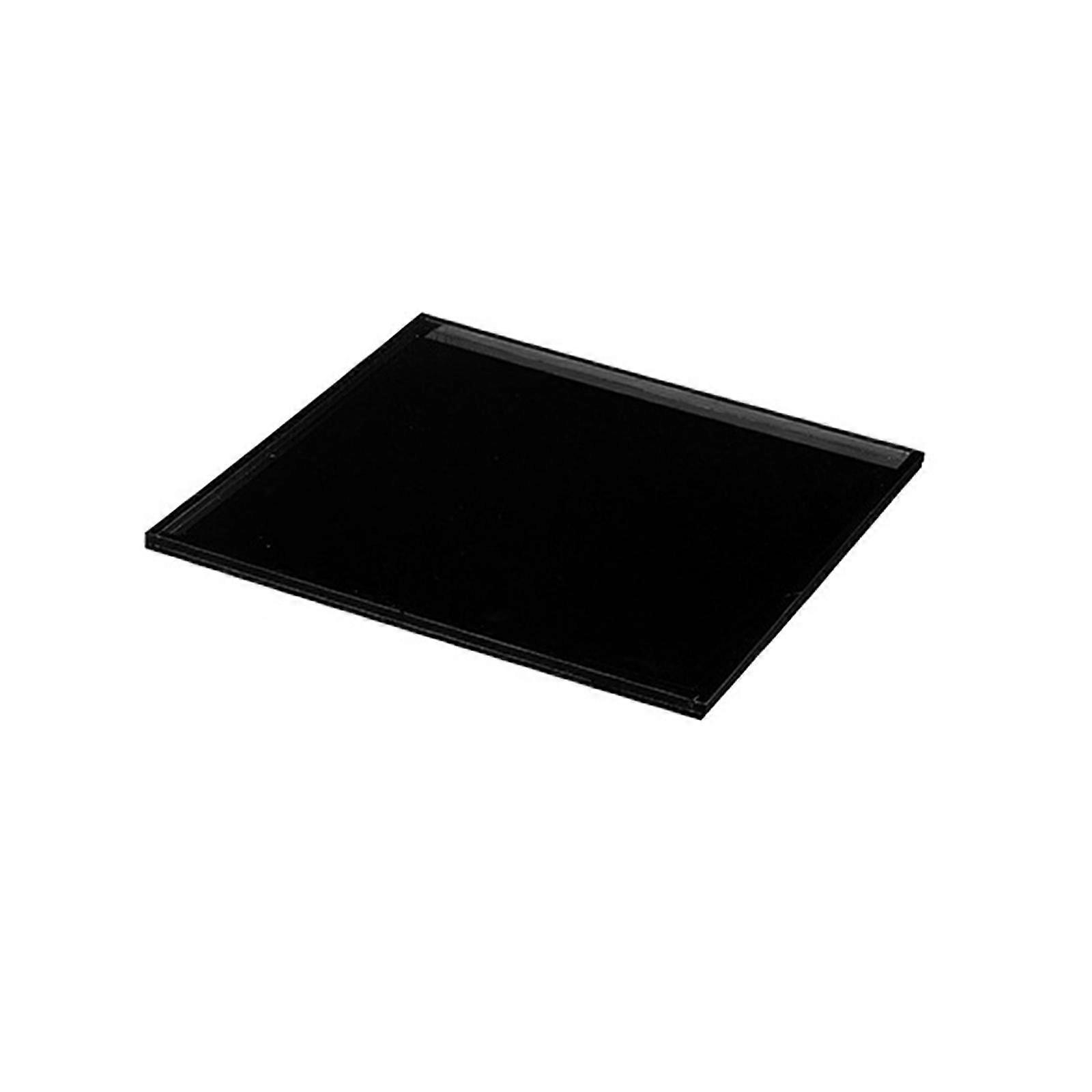 Acrylic Serving Tray Dessert Table Display Tray for Snack Restaurant Kitchen Black White 3cm