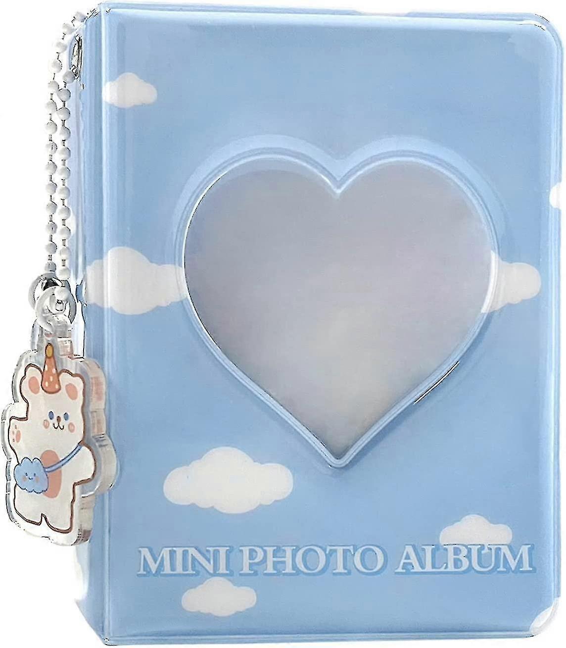 3 "Kpop حامل بطاقة الصور 3" ميني ألبوم الصور فراشة الحب القلب جوفاء 40 جيوب اسم بطاقة كتاب الصور المعجبين ألبوم مع قلادة