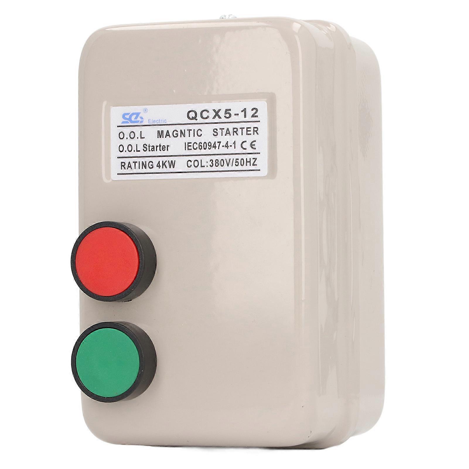 Magnetic Electric Motor Starter 4KW 6.811A 220240V Single Phase 380V 3 ...