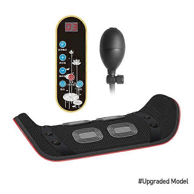 Multi-Level Adjustable Back Massager Electric Waist Massager Lumbar Traction Device Inflatable Hot Compress Lumbar Spine