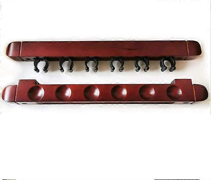 6 Pool Cue Rack, Wood Billiard Cue Rack Wall Mounted Pool Cue Rack Pool Cue Stic