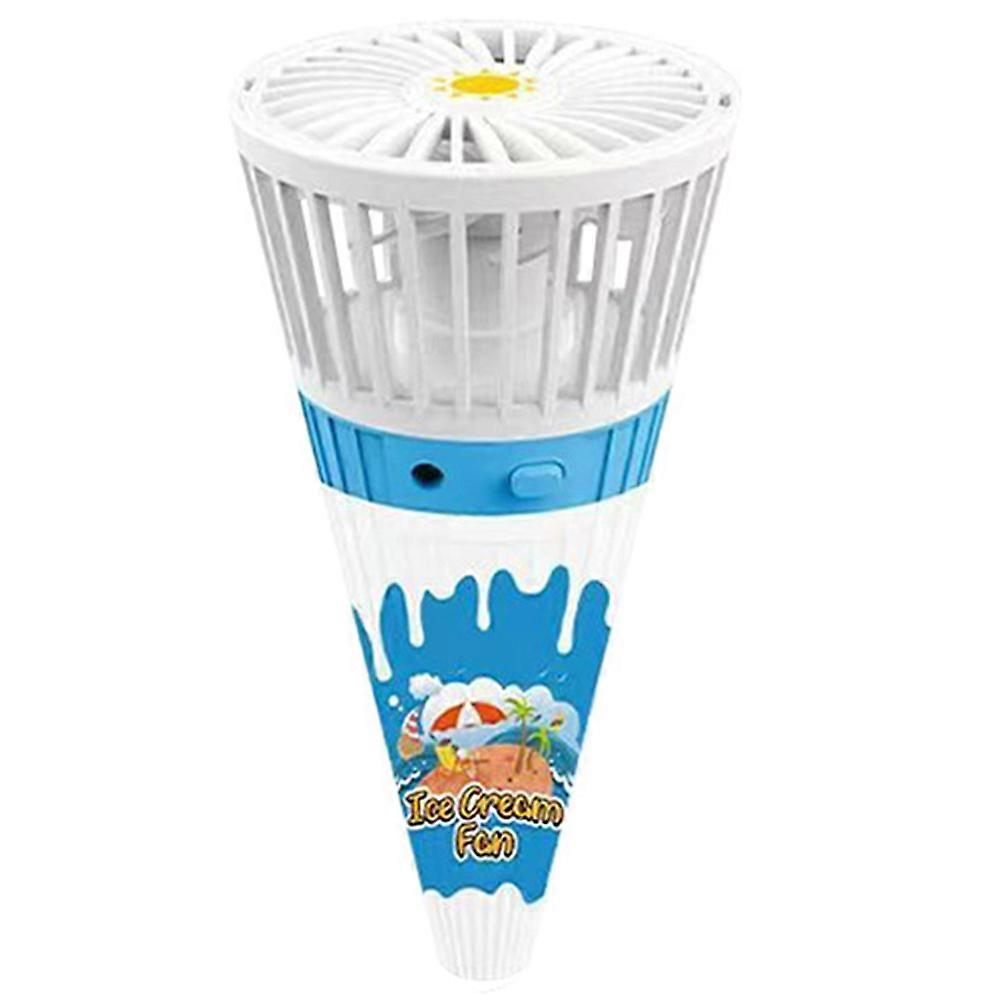 Ice Cream Mini Fan Portable USB Charging Cooling Fan Hanging Neck Quiet Samll Fan for Indoor Outdoor