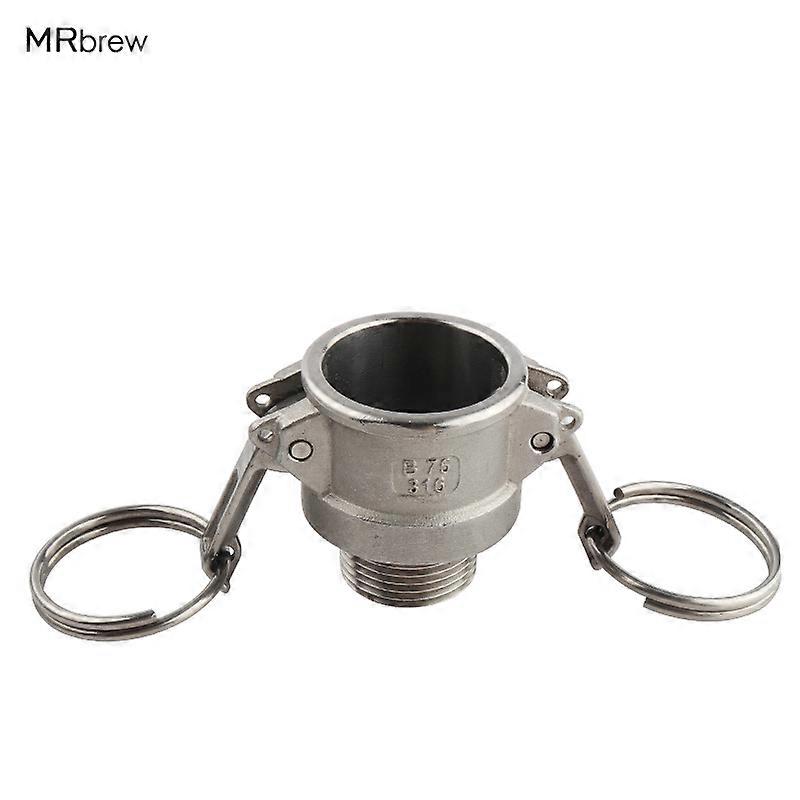 Hot! Stainless Steel 316 Camlock Coupling B -Type 3/4" Quick Connector Pull plug Best quality