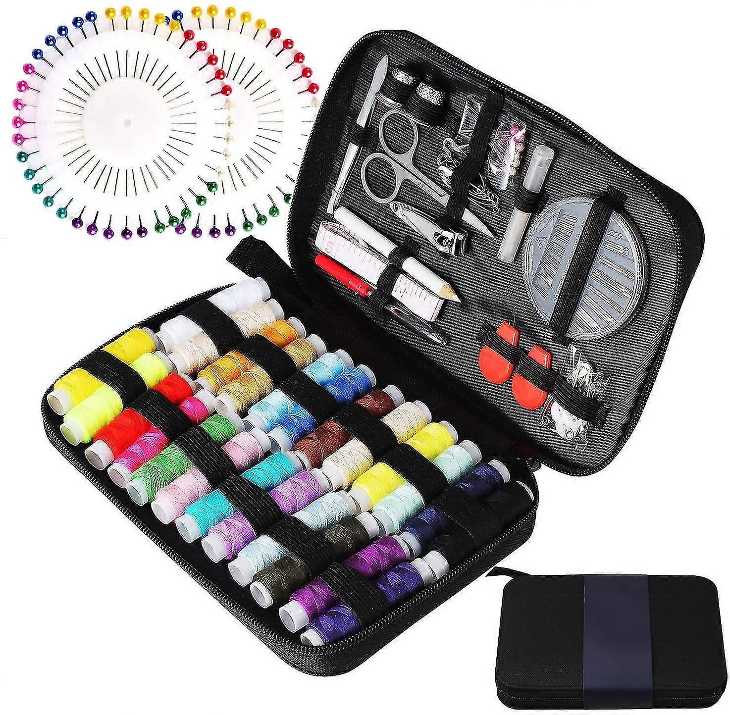 Sewing Kit With Sewing Accessories And Carry Case
