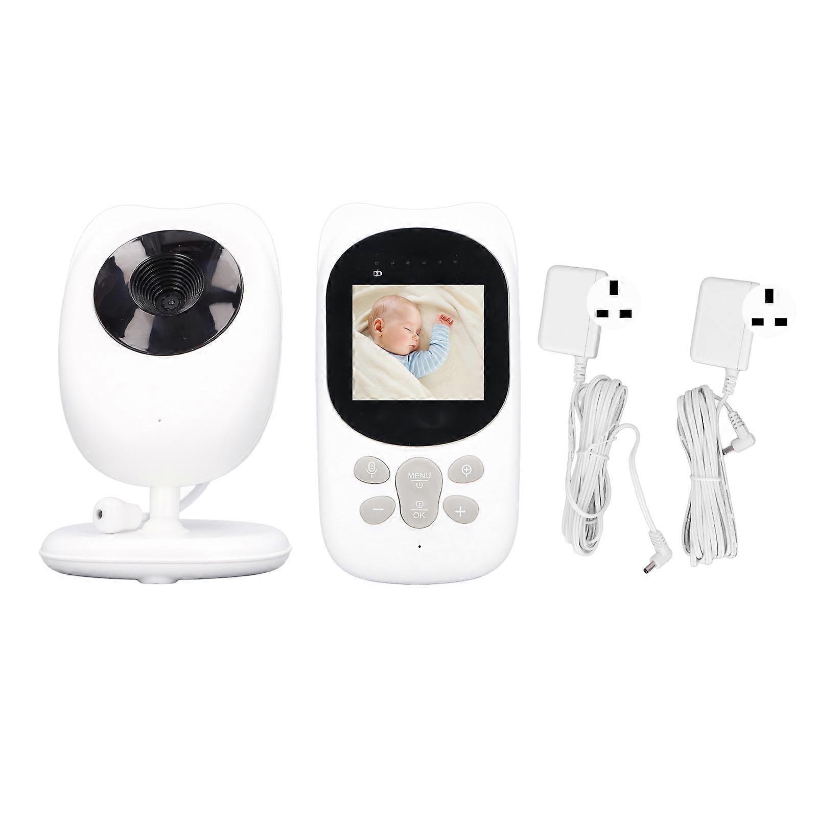 Intelligent Baby Security Monitor Motion Detection High Definition Night Vision Security Monitor 100240V UK Plug