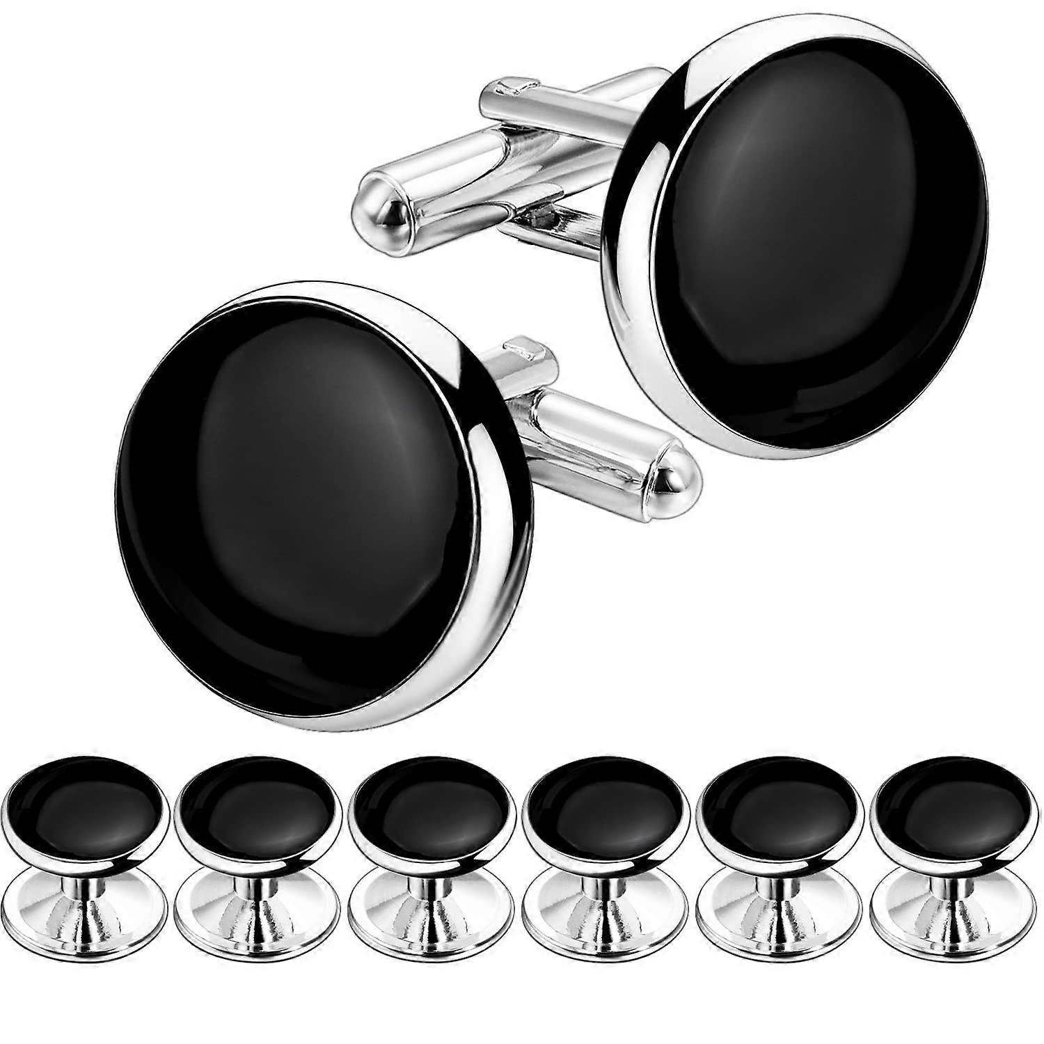 Cufflinks and Tuxedo Shirt Studs for Men, Cufflinks for Men with Tuxedo Shirt Studs, Cufflinks and Studs Gift