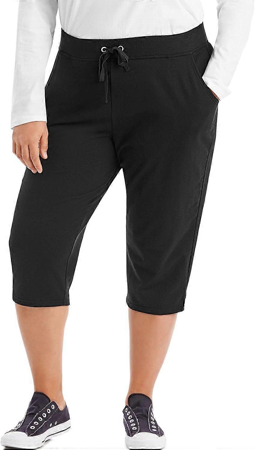 Women's Plus-SizeFrench Terry Capri with Pockets