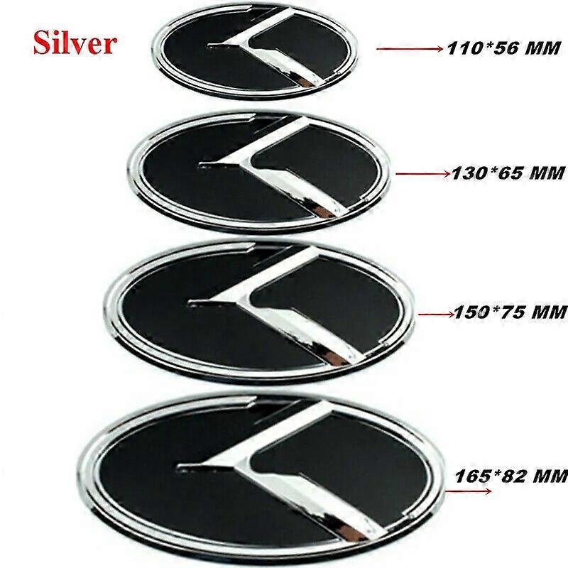 2pcs Chrome Black E Logo Emblem cofano anteriore coperchio bagagliaio posteriore per Optima K5 Forte Rio Stinger accessori auto adesivi  34