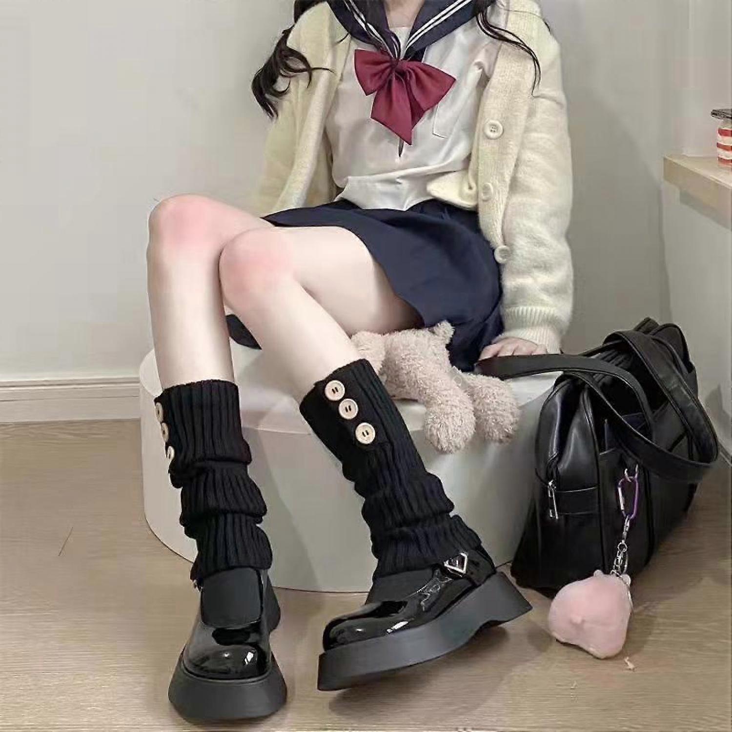 Black leg warmer thermal boot covers