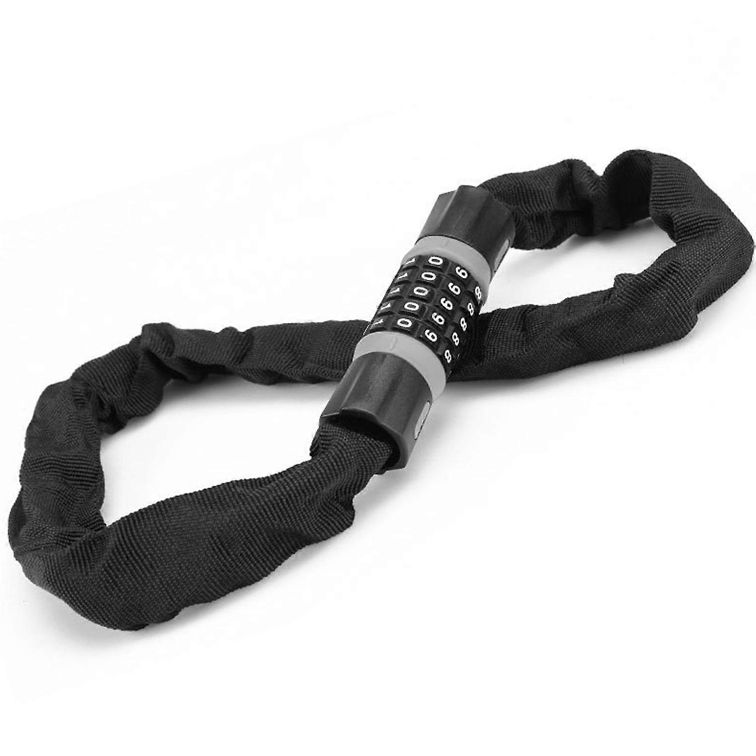 black bicycle lock chain lock