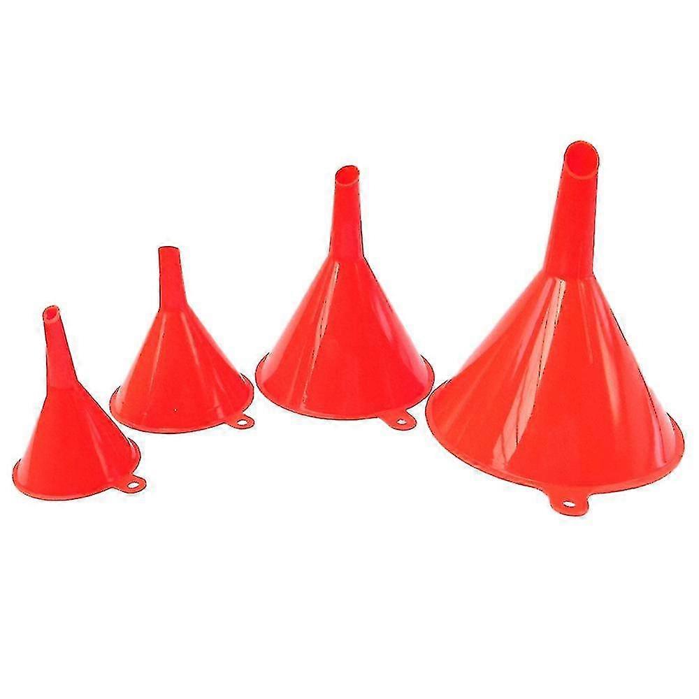 Kitchen Funnel Set - 4 Plastic Funnels For Filling