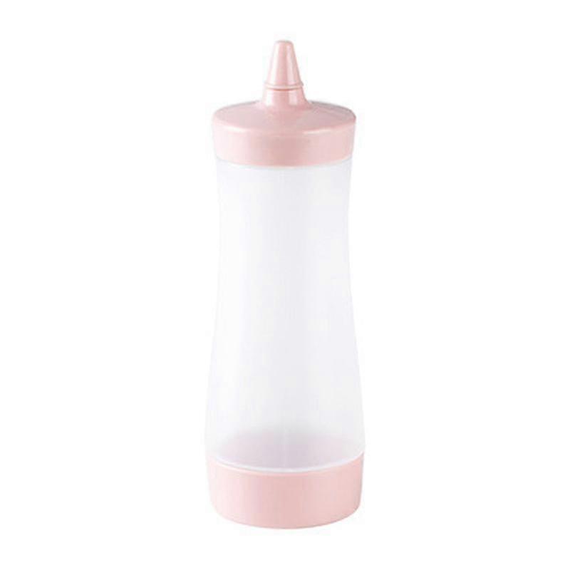 Condiment Squeeze Bottles,ketchup Sauce, Bbq, Dressings, Syrup1pcs-pink)