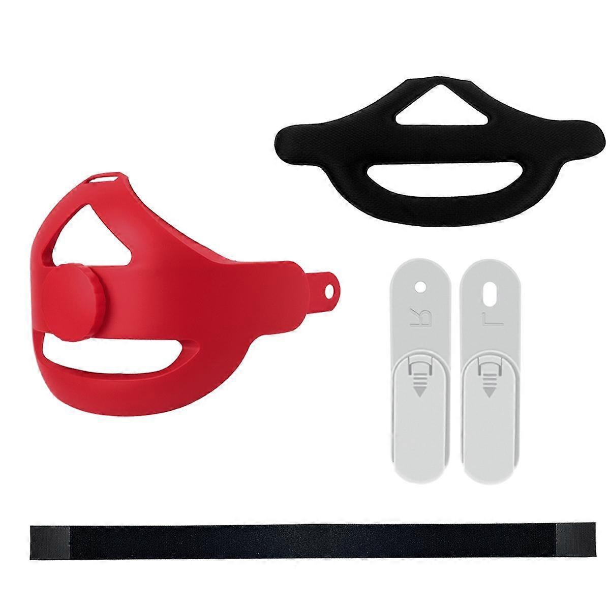 VR Headset Strap for 3 Adjustable Enhanced Head Cushion Wearing Head Strap for 3-Red