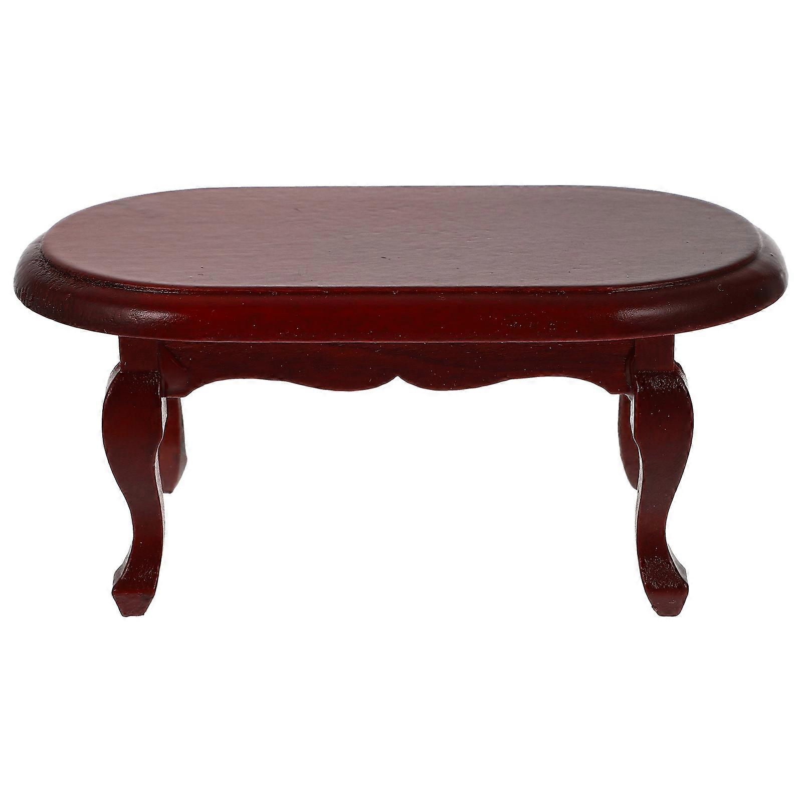 Mini Retro End Table Model Imitation Tea Table Toy Simulation Furniture Prop