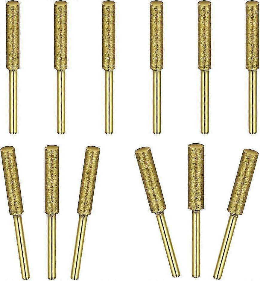 Chainsaw Chain Sharpening 12 Pieces Chainsaw Files Last Longer Assorted Sizes 5/32" 3/16" 7/32" Quickly And Easily Sharpen Chainsaw Blades