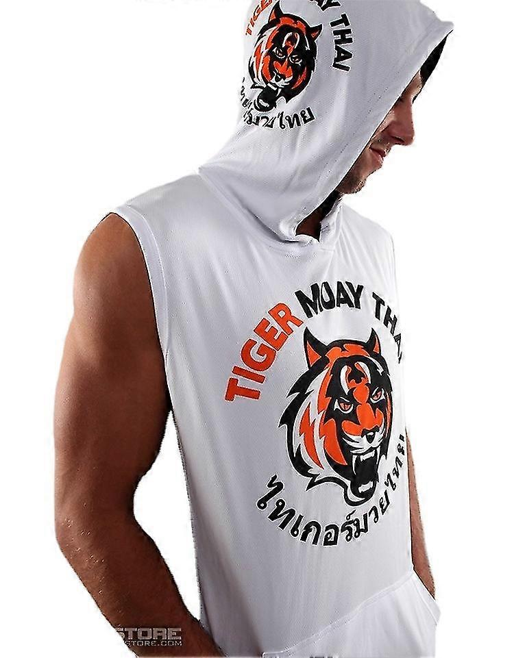 Sleeveless Hoodie Mma Tiger Muay Thai Sweatshirt