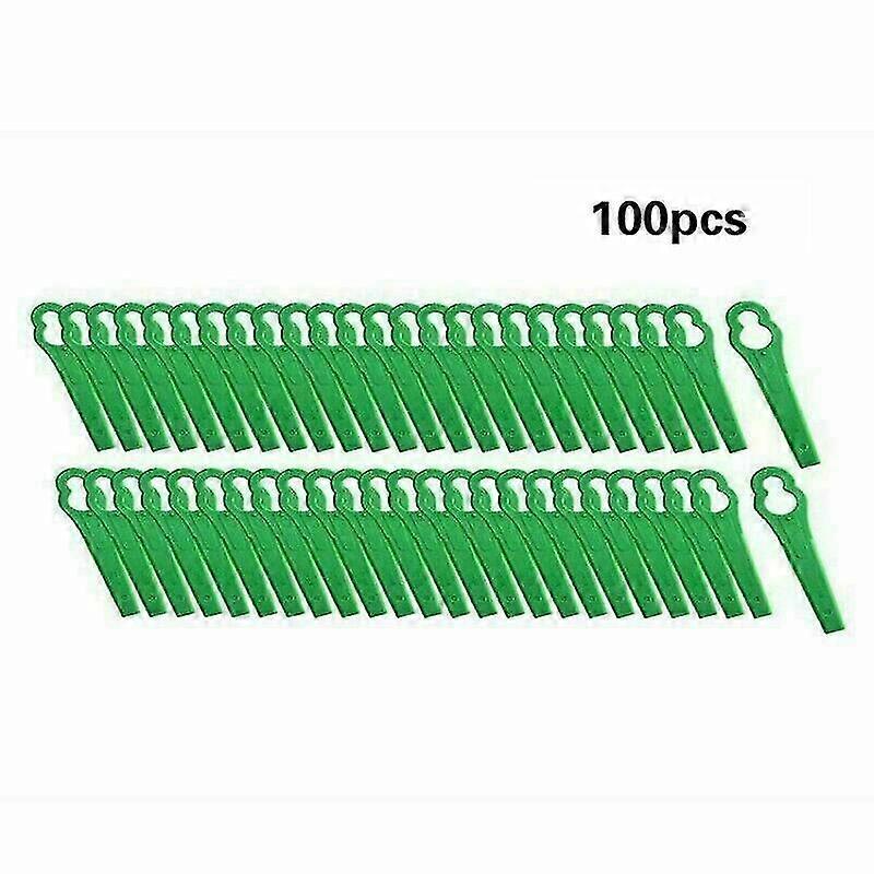100pcs Plastic Blade Set Cutter Replace For Cordless Grass Trimmer Strimmer