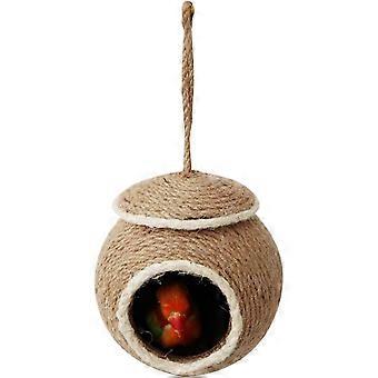 Wellensittich Nest Vogelbett Seil Vogelzuchtnest für Wellensittich Nymphensittich Nymphensittich Conure Kanarienvogel Fink Turteltau und kleiner Papagei Käfig Schlüpfnest